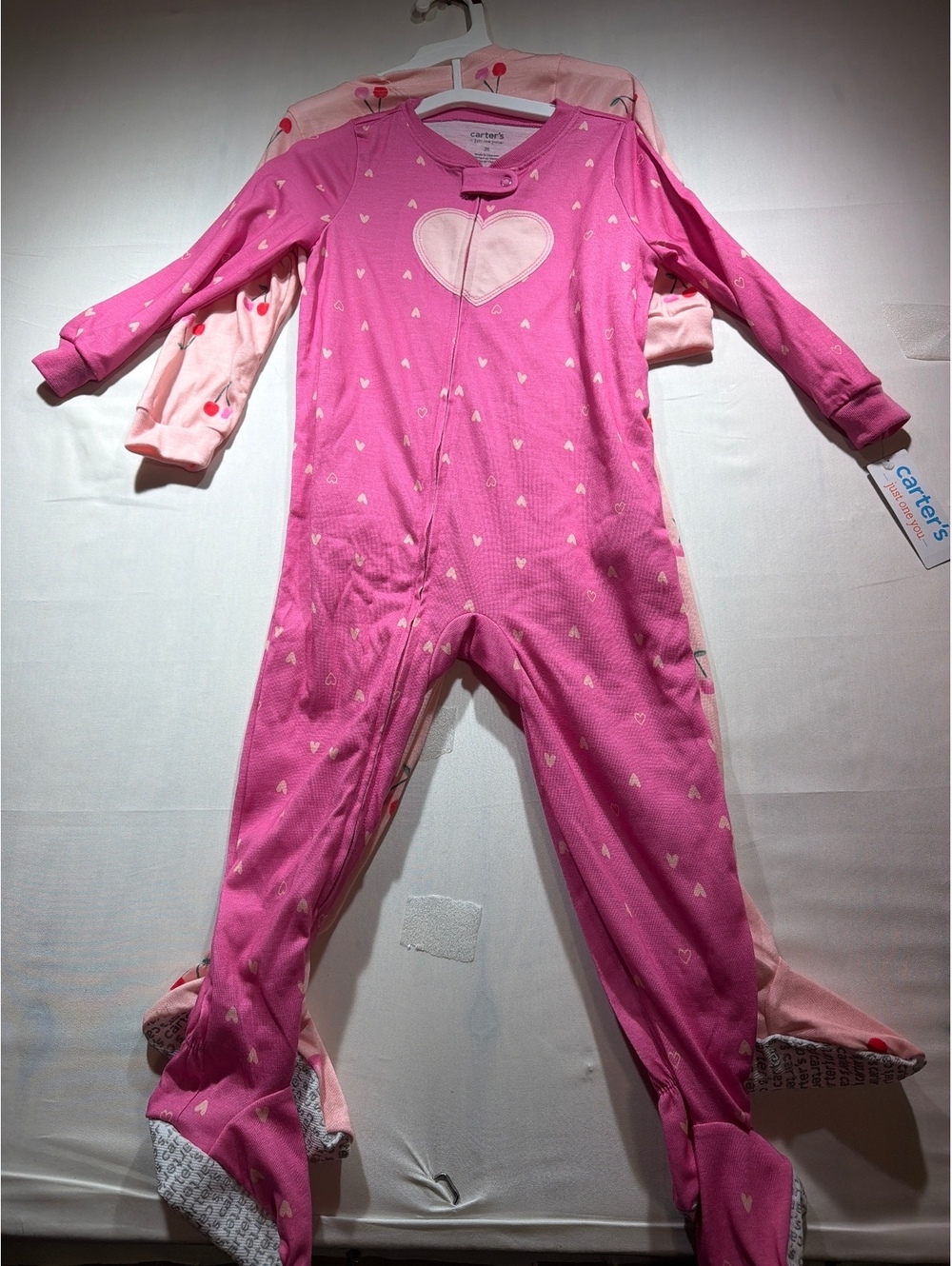 Carter's 2-Piece Toddler Girls' Footed Pajamas Set, Size 3T
